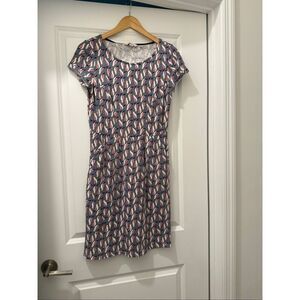 Boden parrot print cotton dress size 6P